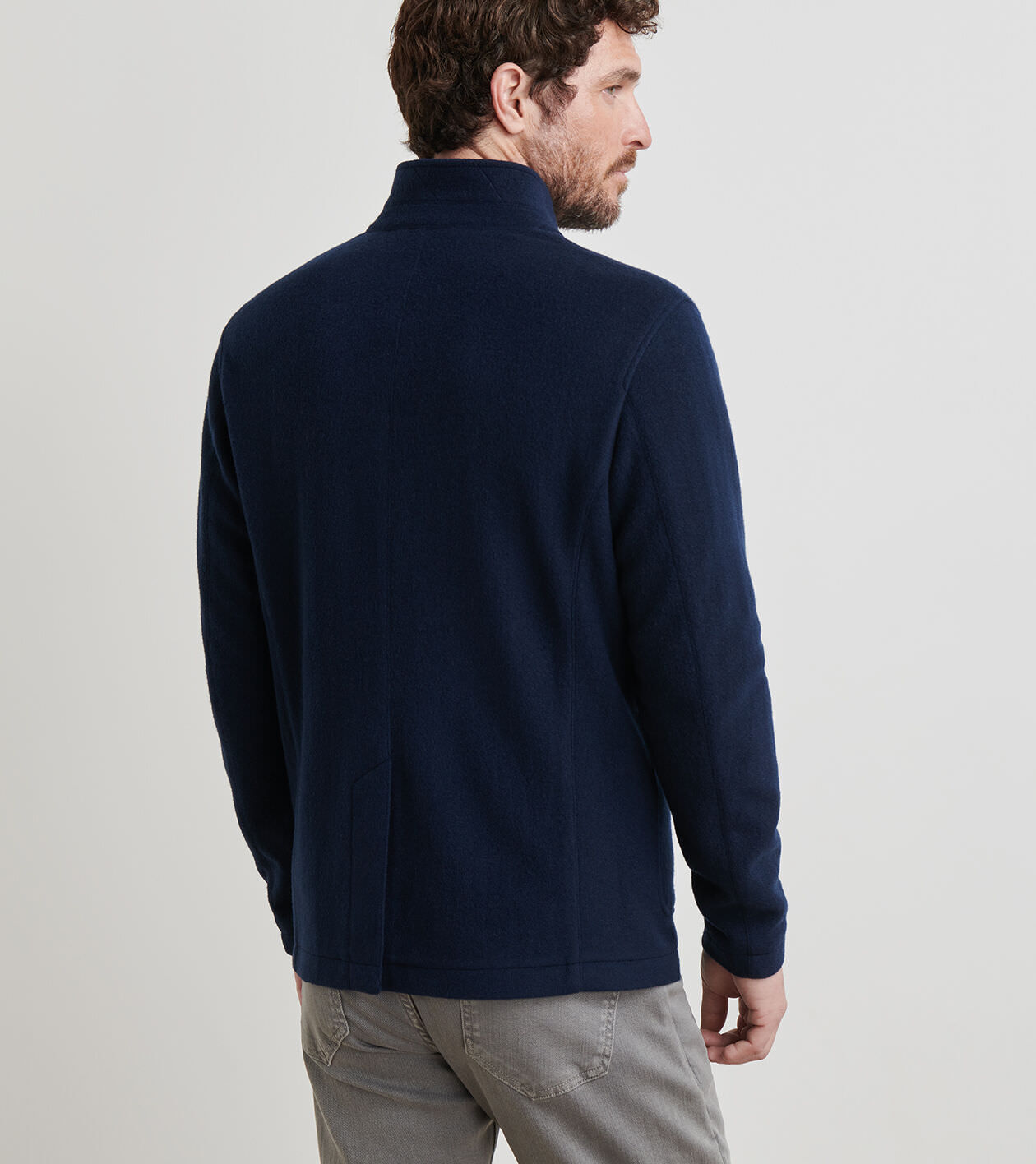 Artisan Crafted Cashmere Zip Blazer