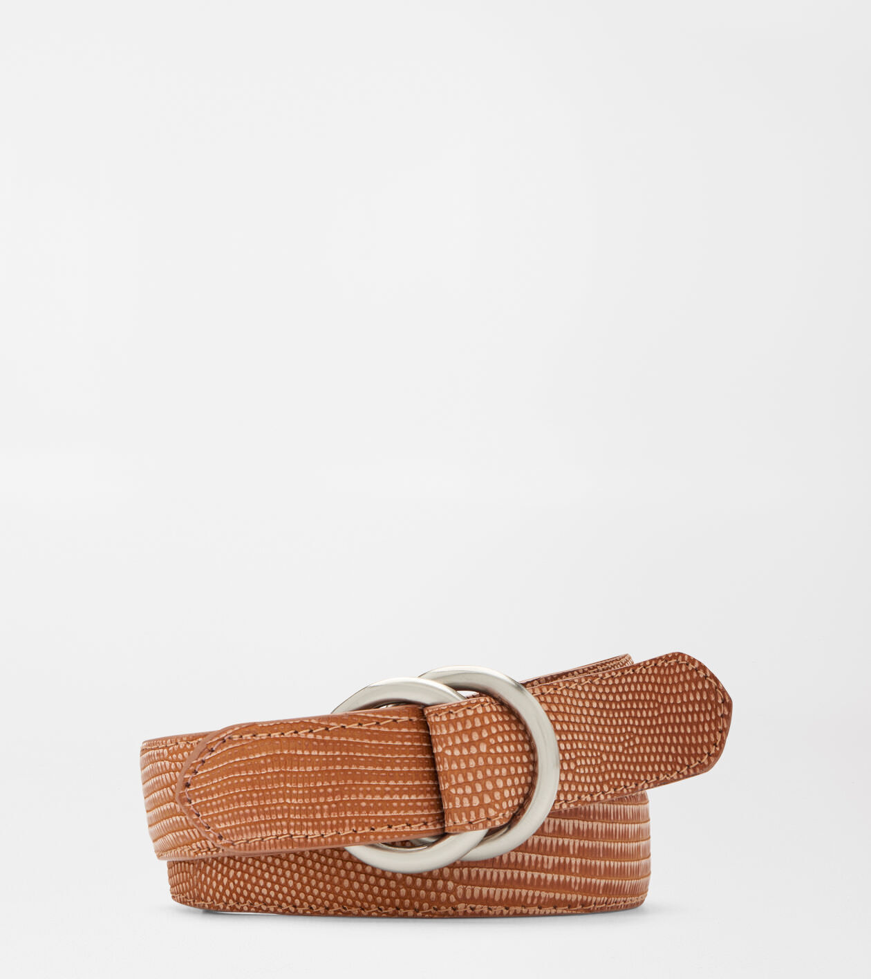 Suede Lizard O-Ring Belt