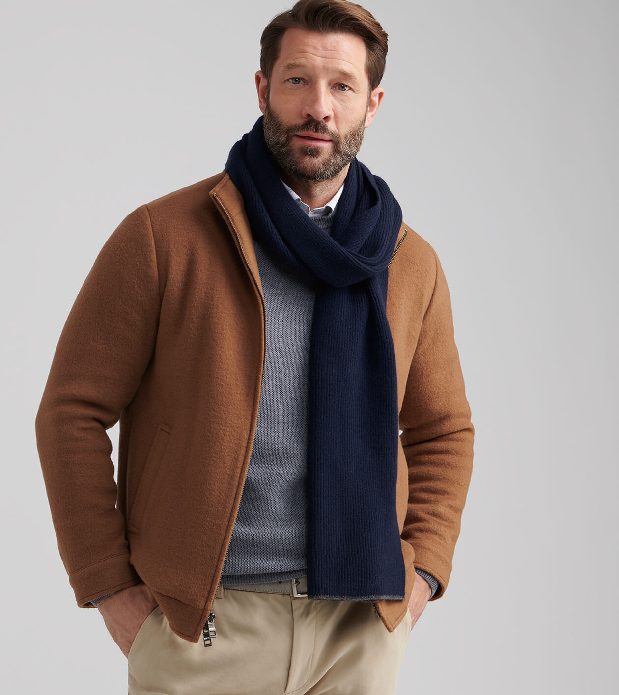 Cashmere English Rib Scarf