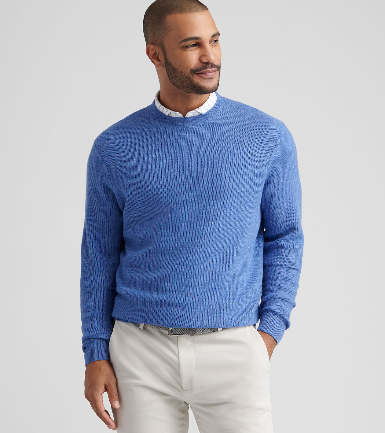 Autumn Crest Honeycomb Crewneck Sweater