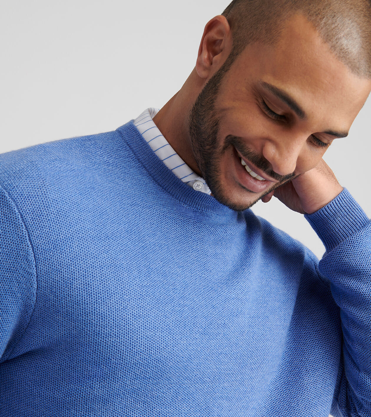 Autumn Crest Honeycomb Crewneck Sweater