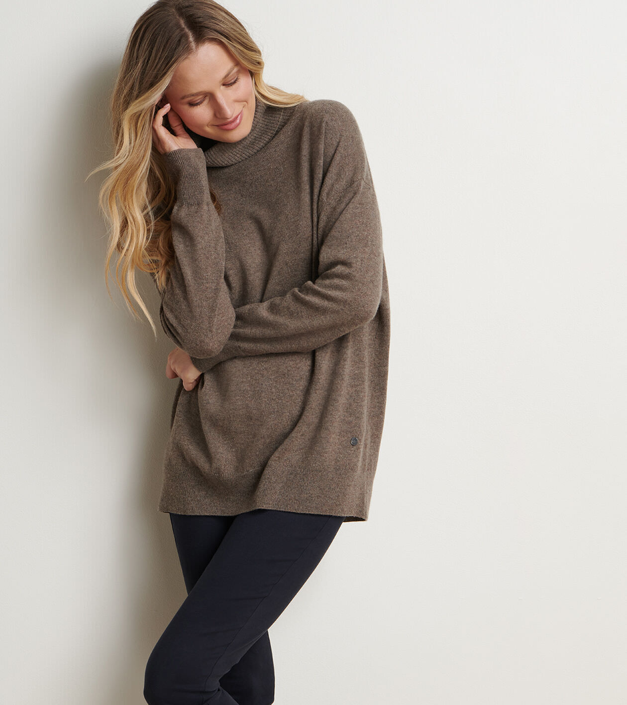 Crown Heritage Cashmere Turtleneck Sweater