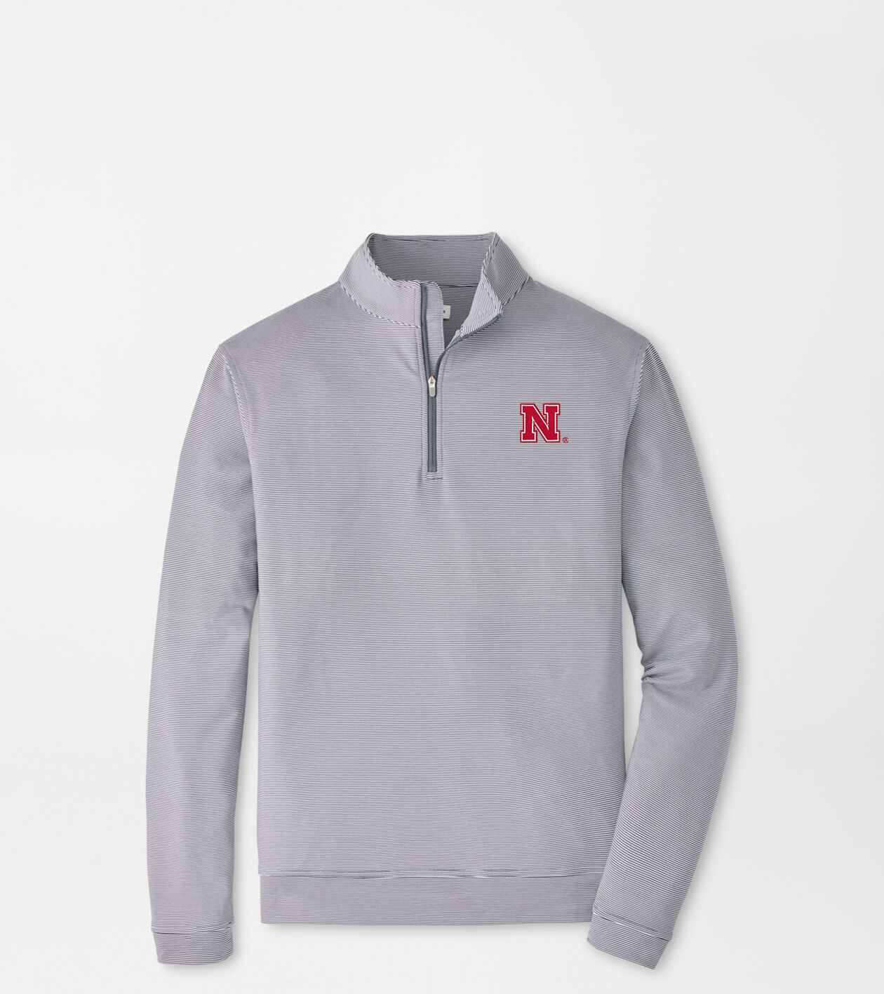 Nebraska Perth Sugar Stripe Performance Quarter-Zip