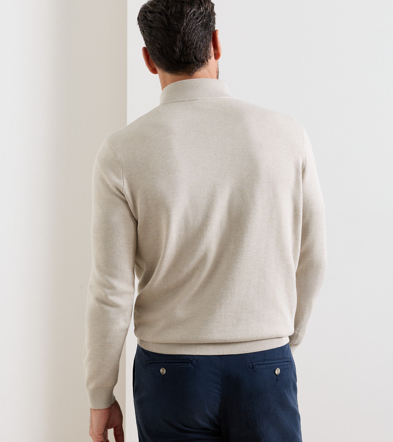 Coolspun Lite Birdseye Quarter Zip Sweater
