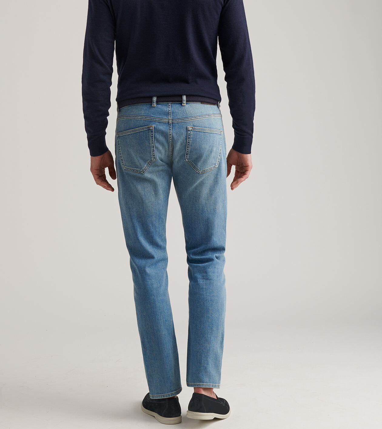 Vintage Washed Five-Pocket Denim