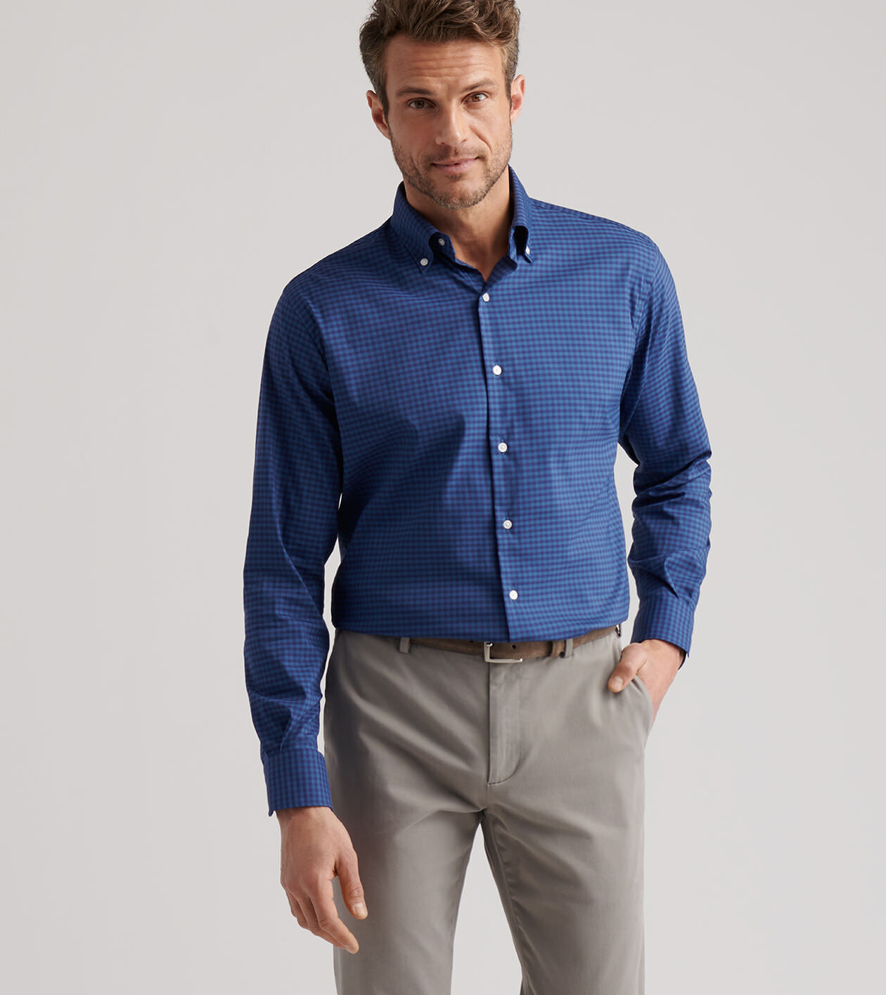 Conway Crown Lite Cotton-Stretch Sport Shirt